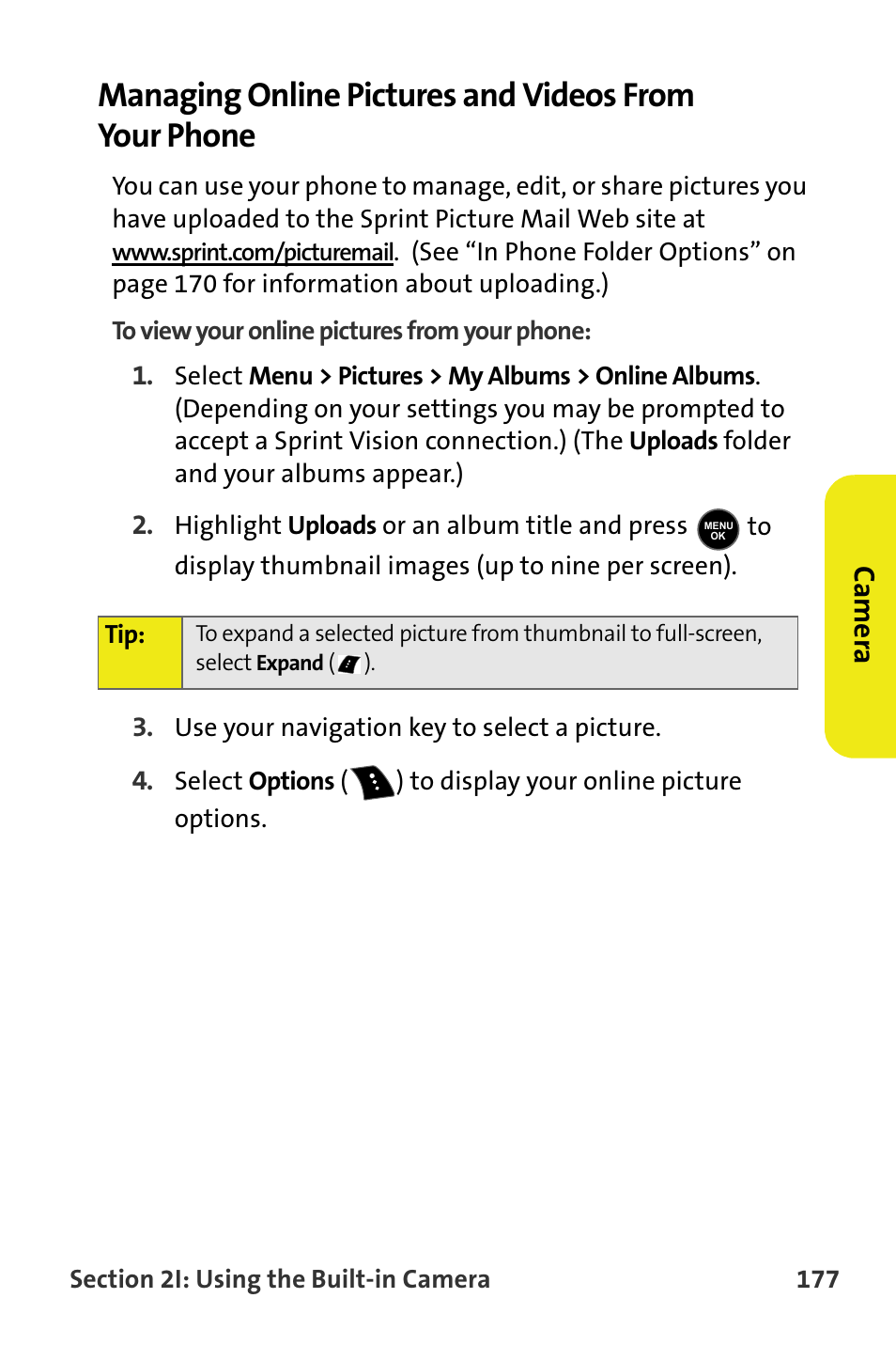 Ca m e ra | Samsung M510 User Manual | Page 207 / 291