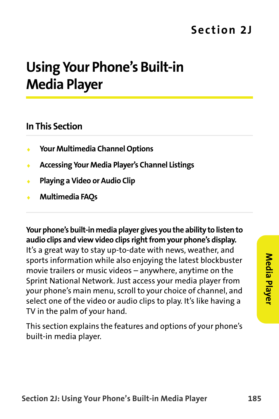 Using your phone’s built-in media player, 2j. using your phone’s built-in media player | Samsung M510 User Manual | Page 215 / 291