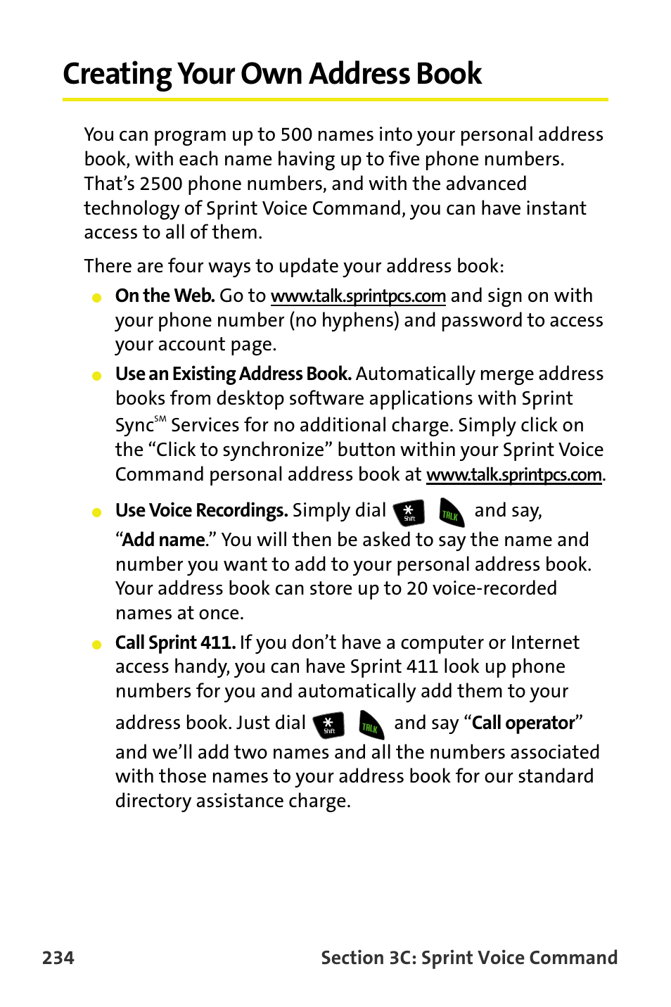 Creating your own address book | Samsung M510 User Manual | Page 264 / 291