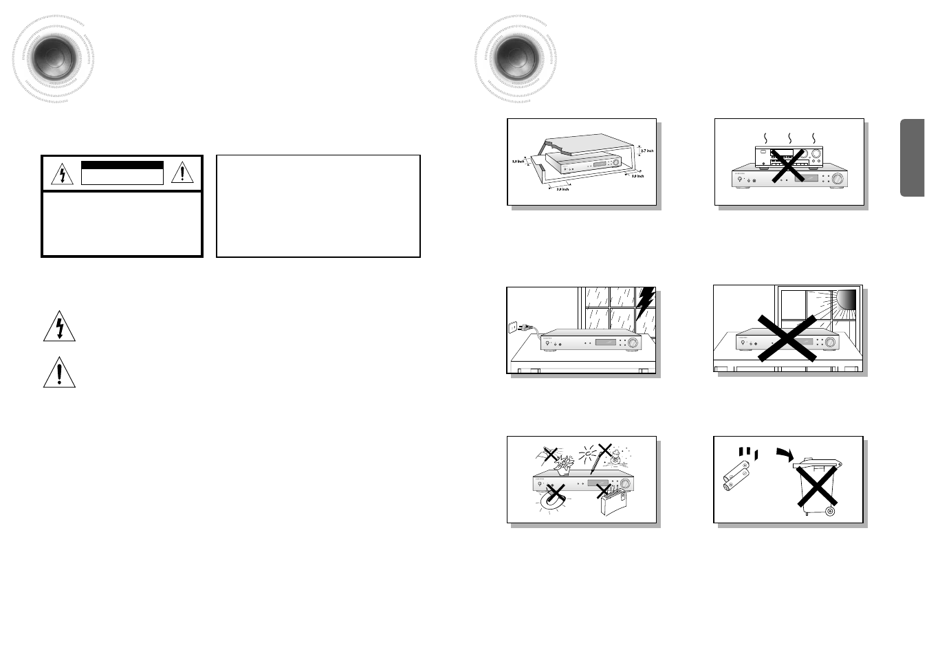 Preparation, Safety warnings, Precautions | Samsung HT-AS600 User Manual | Page 2 / 26