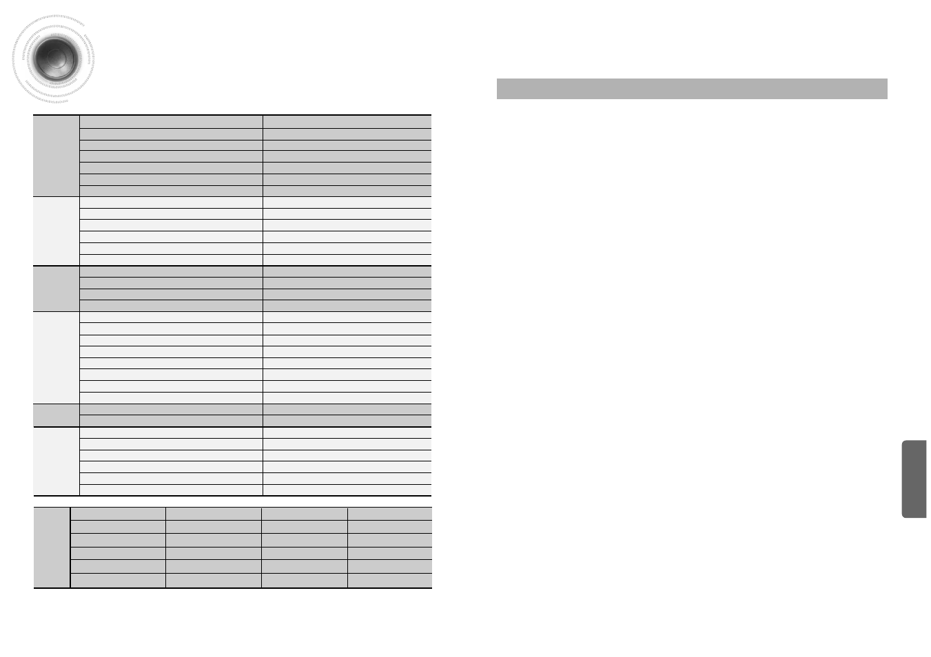 Specifications, Samsung home theater | Samsung HT-AS600 User Manual | Page 25 / 26