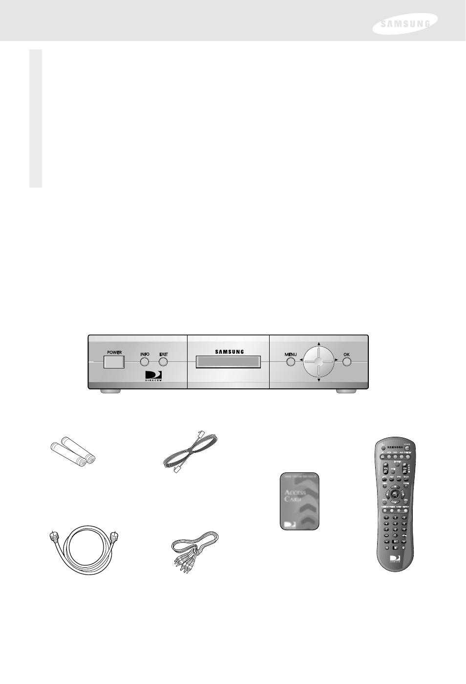 Chapter 1: getting started, Box contents, Box contents for the sir-s300w | Samsung SIR-S300W User Manual | Page 12 / 126