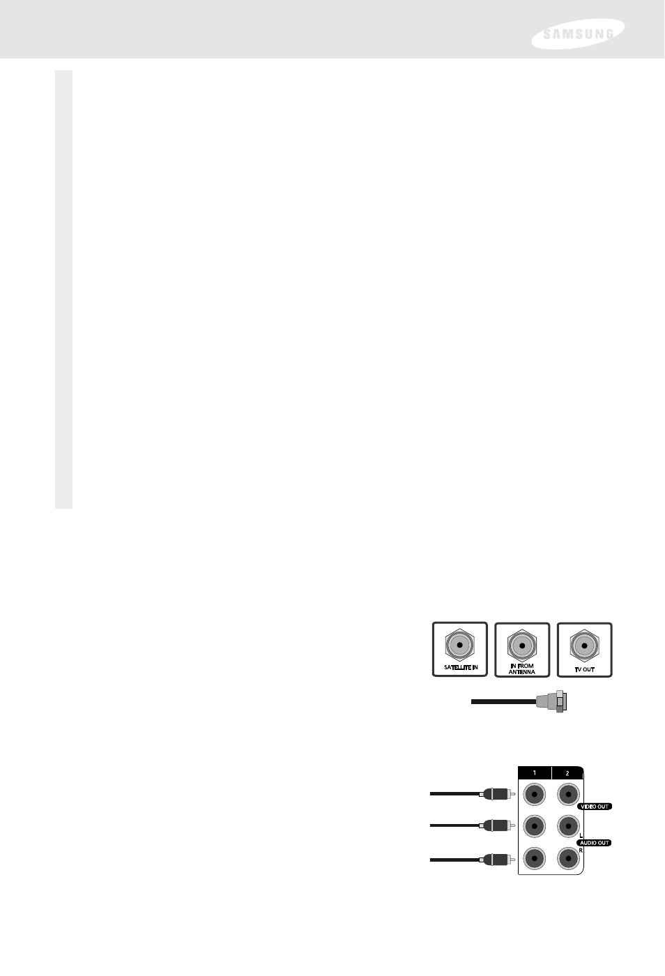 Chapter 2: setting up and connecting, Jacks and cables | Samsung SIR-S300W User Manual | Page 20 / 126