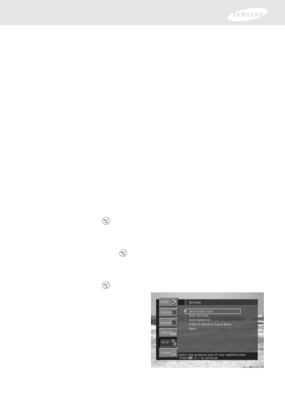 Chapter 2: setting up and connecting, Checking the satellite signal strength | Samsung SIR-S300W User Manual | Page 39 / 126