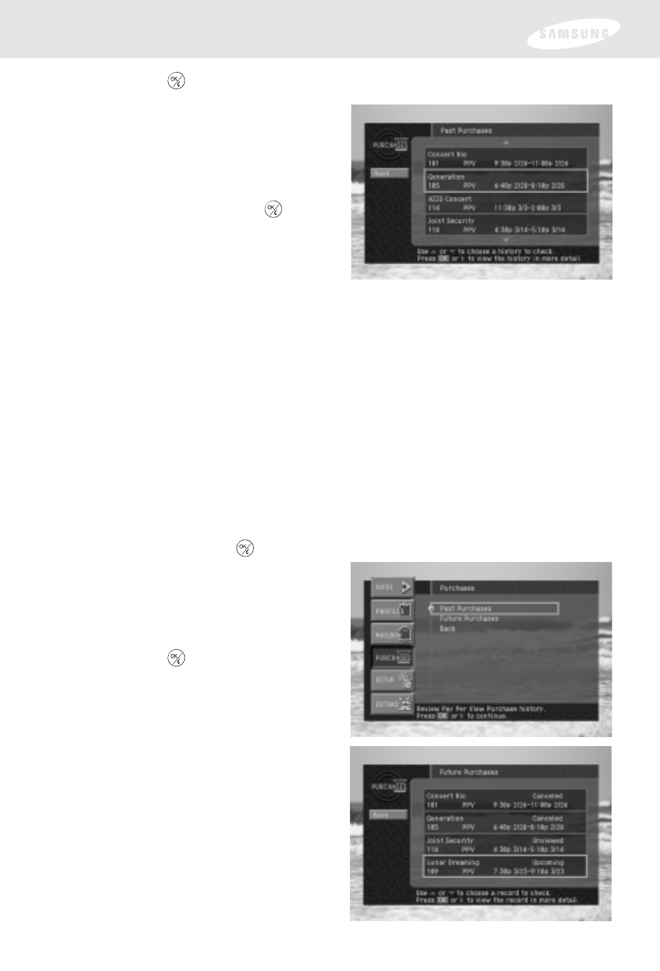 Chapter 3: watching tv | Samsung SIR-S300W User Manual | Page 67 / 126