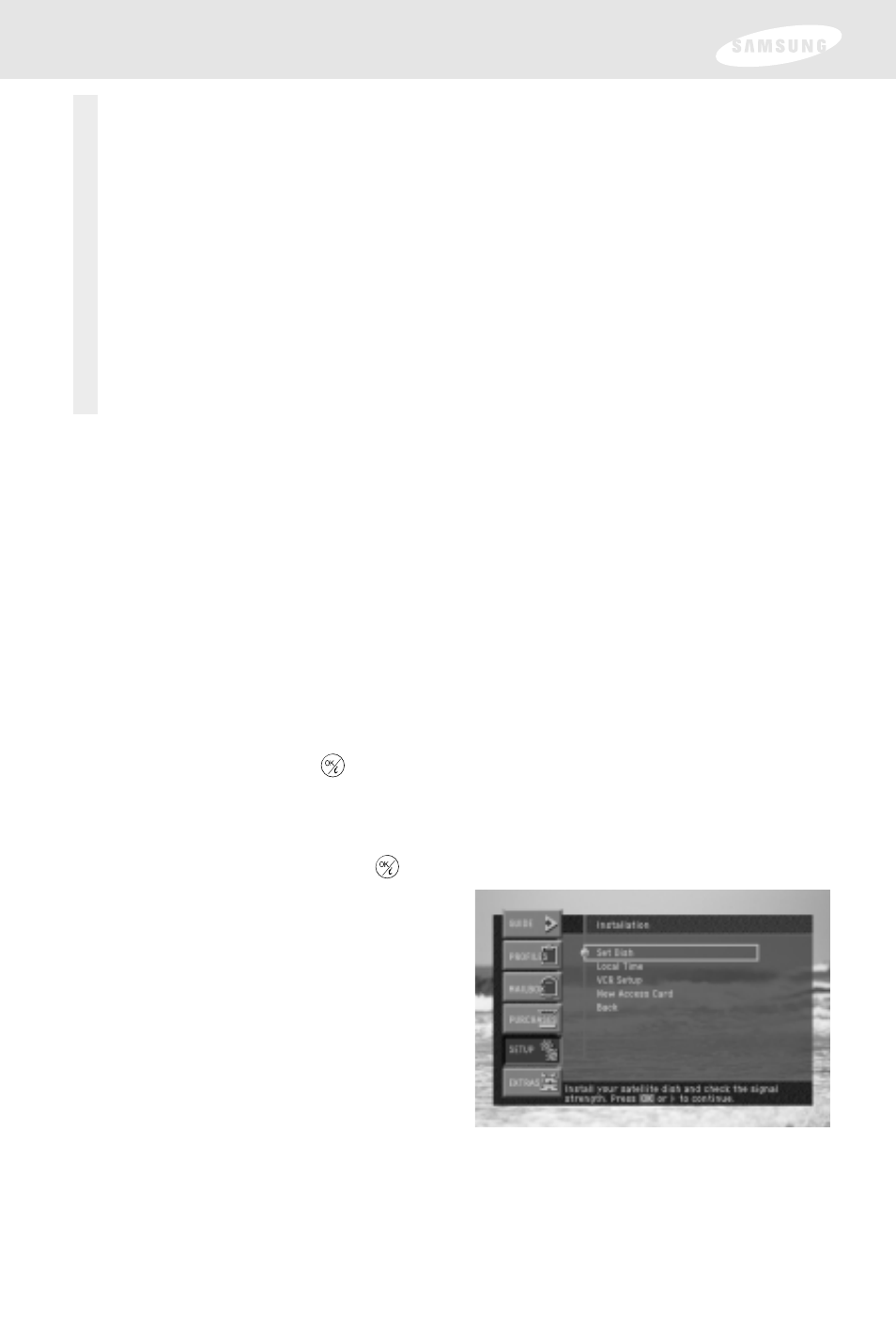 Chapter 4: program reminders and recording timers, Setting up the vcr control (model sir-s310w only) | Samsung SIR-S300W User Manual | Page 71 / 126