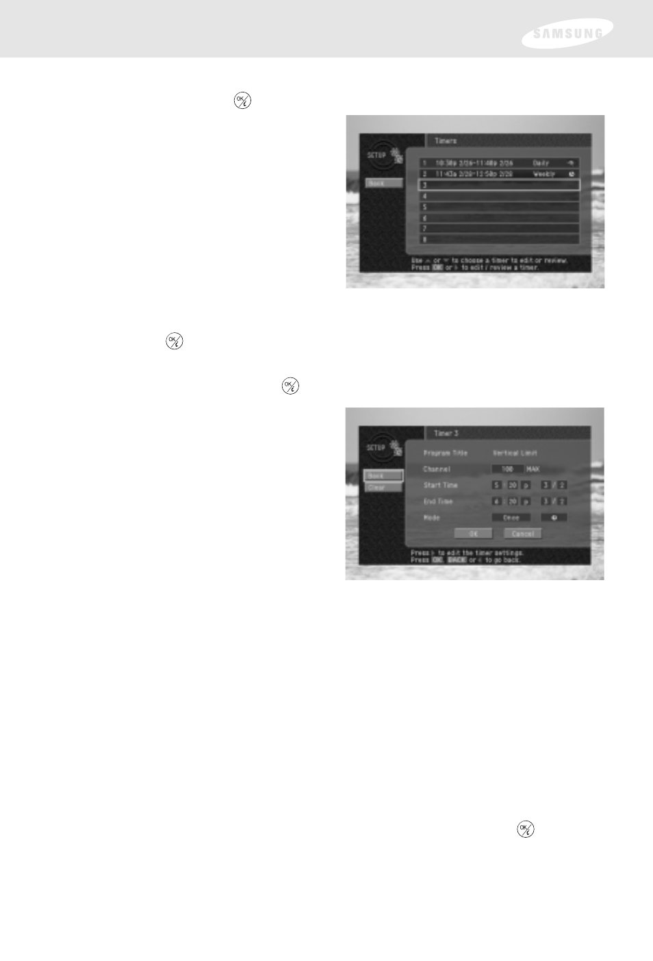 Chapter 4: program reminders and recording timers | Samsung SIR-S300W User Manual | Page 75 / 126