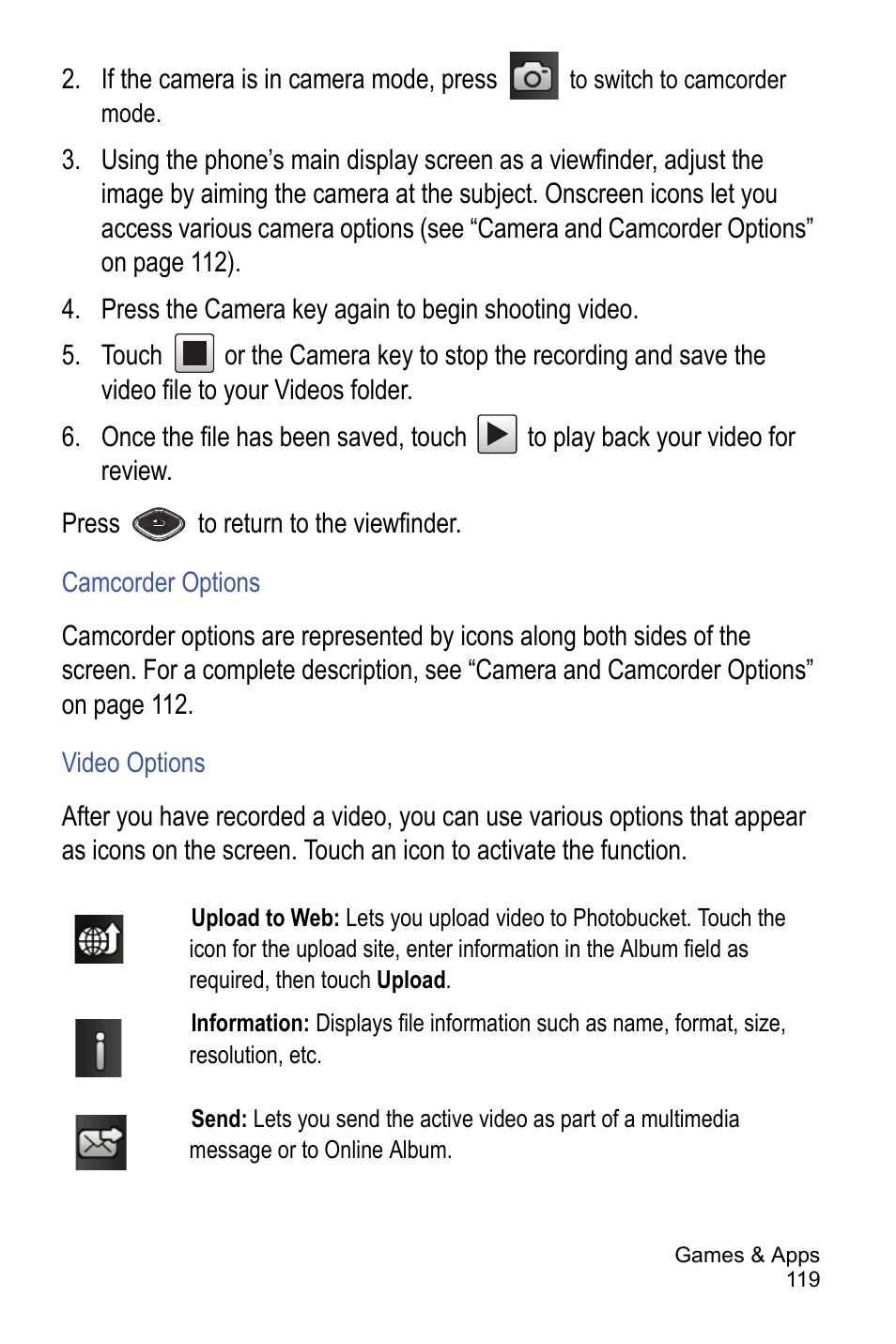 Samsung A886 User Manual | Page 125 / 208