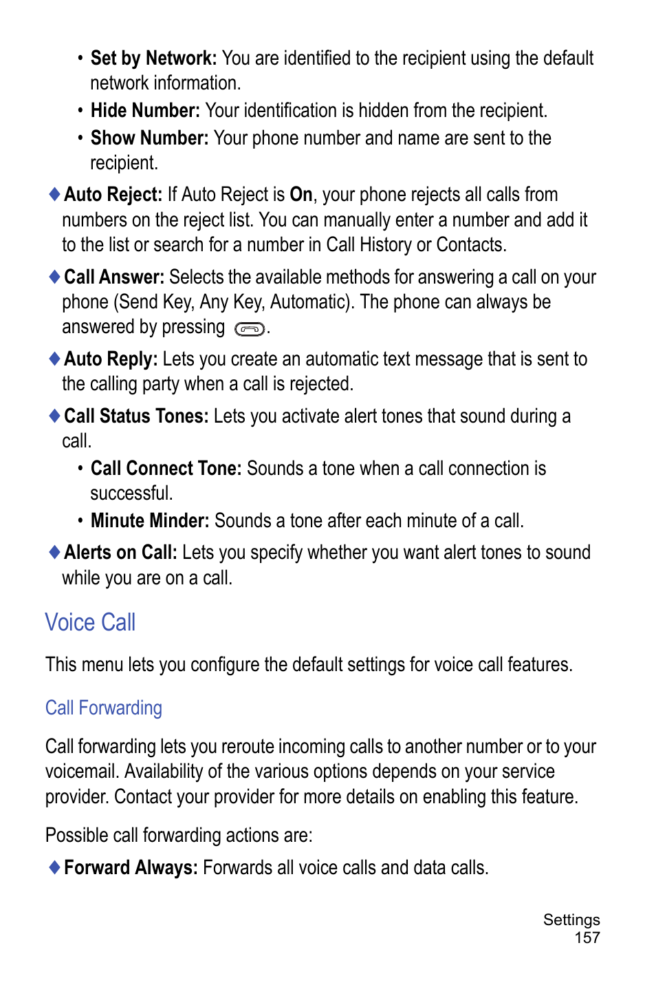 Voice call | Samsung A886 User Manual | Page 163 / 208