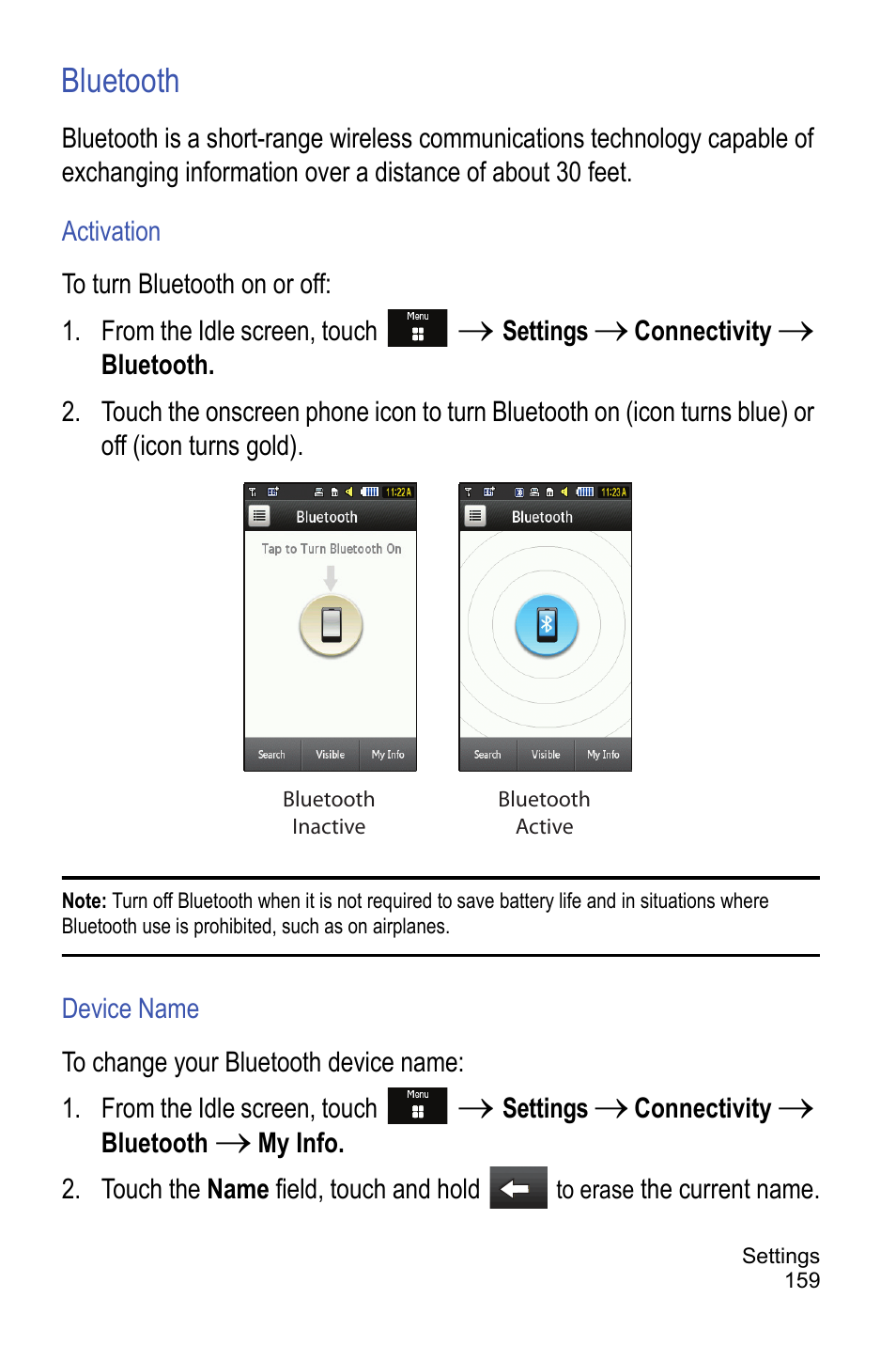 Bluetooth | Samsung A886 User Manual | Page 165 / 208