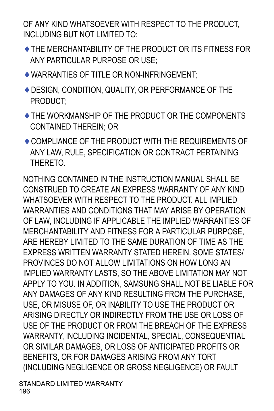 Samsung A886 User Manual | Page 202 / 208