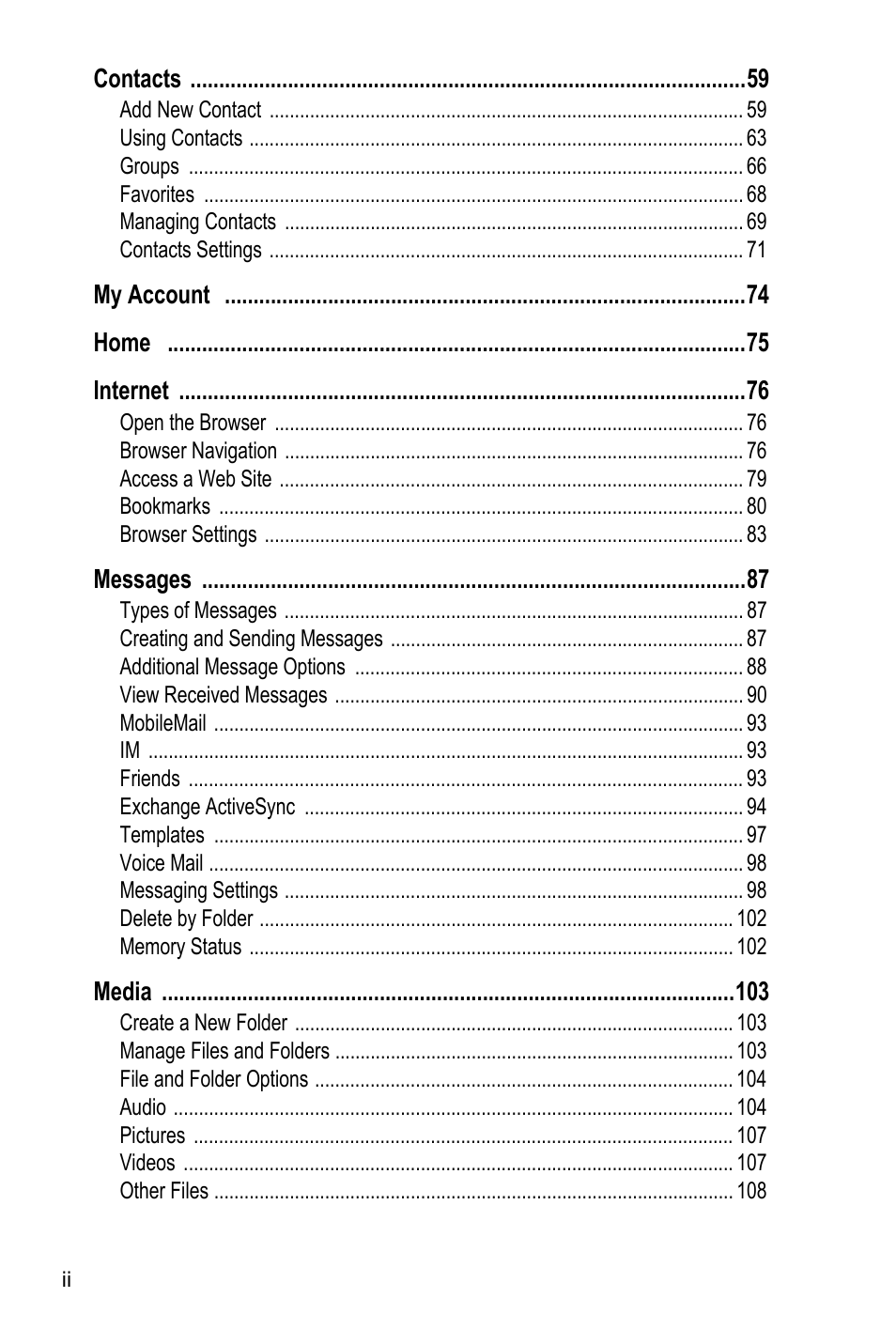Samsung A886 User Manual | Page 4 / 208
