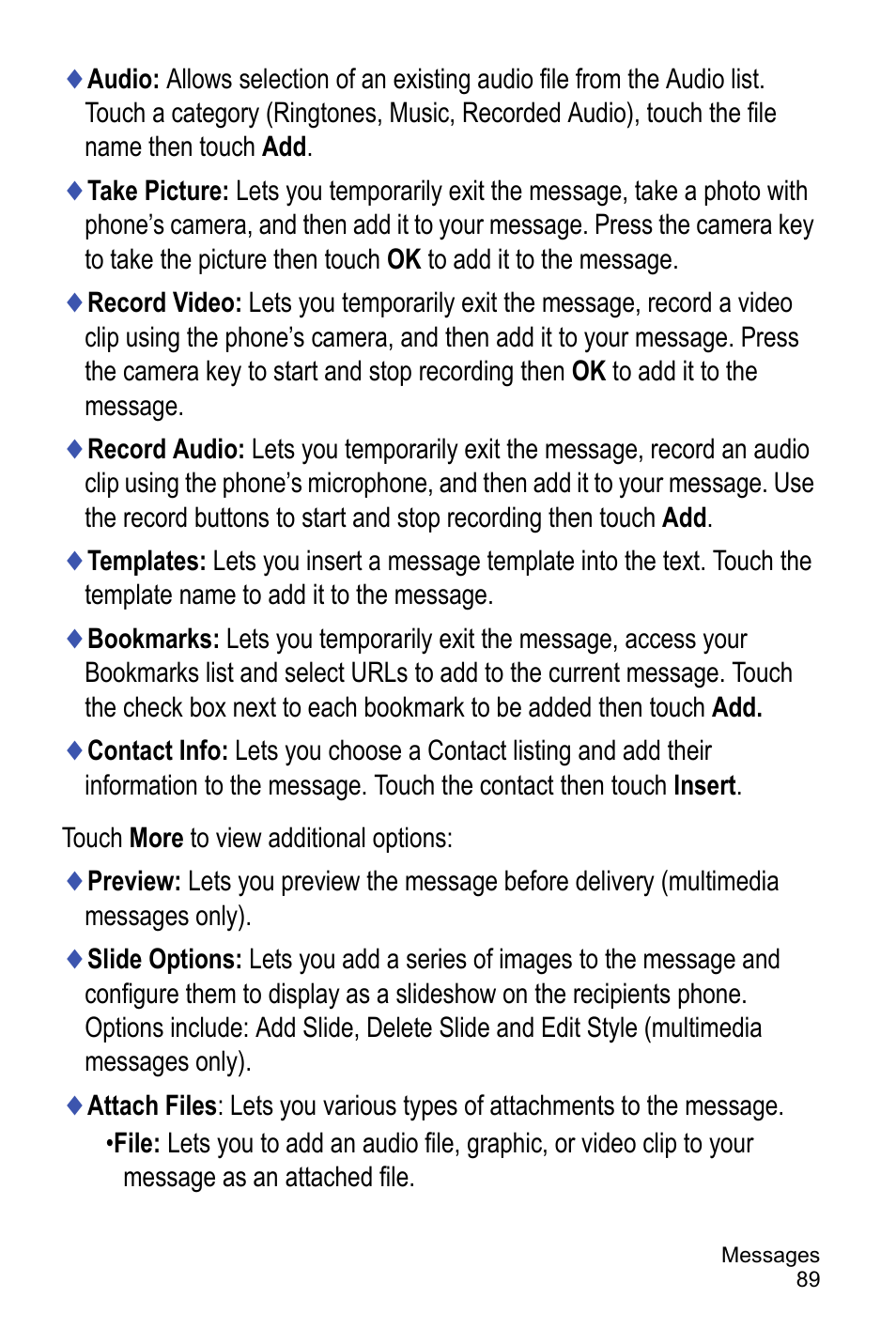 Samsung A886 User Manual | Page 95 / 208