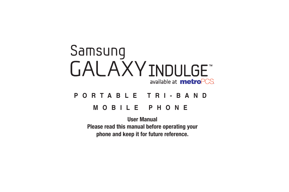 Samsung GALAXY INDULGE GH68-32785A User Manual | 167 pages