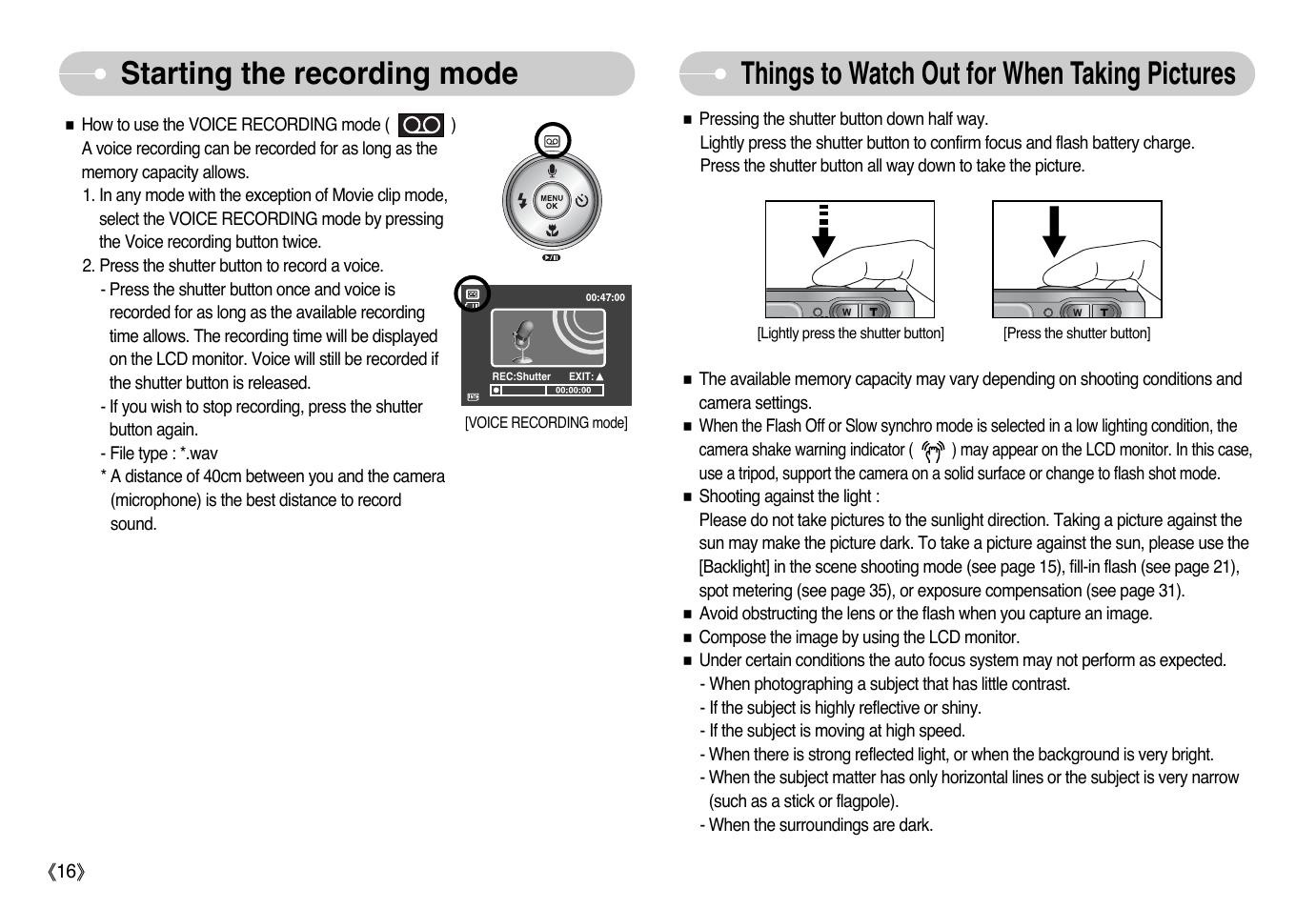 Samsung Digimax L60 User Manual | Page 17 / 78