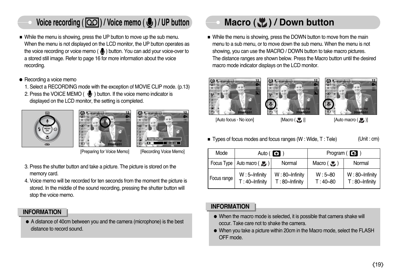 Samsung Digimax L60 User Manual | Page 20 / 78