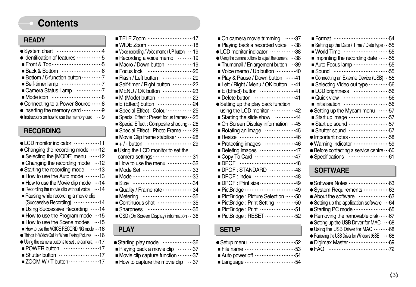 Samsung Digimax L60 User Manual | Page 4 / 78