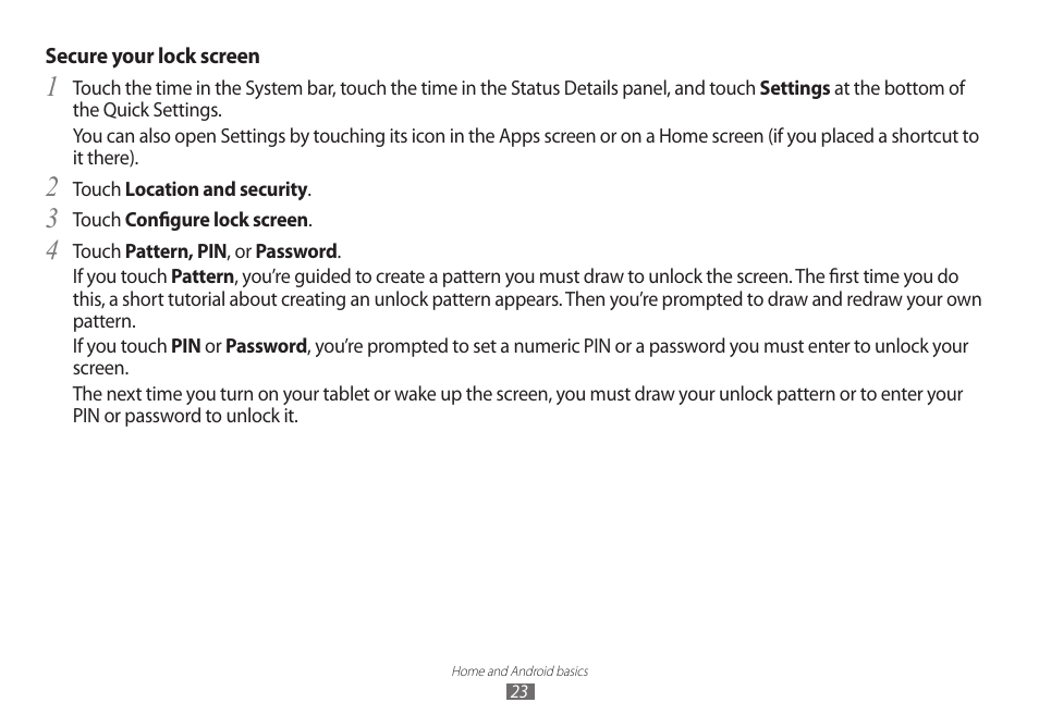 Samsung GT-P7100 User Manual | Page 23 / 108