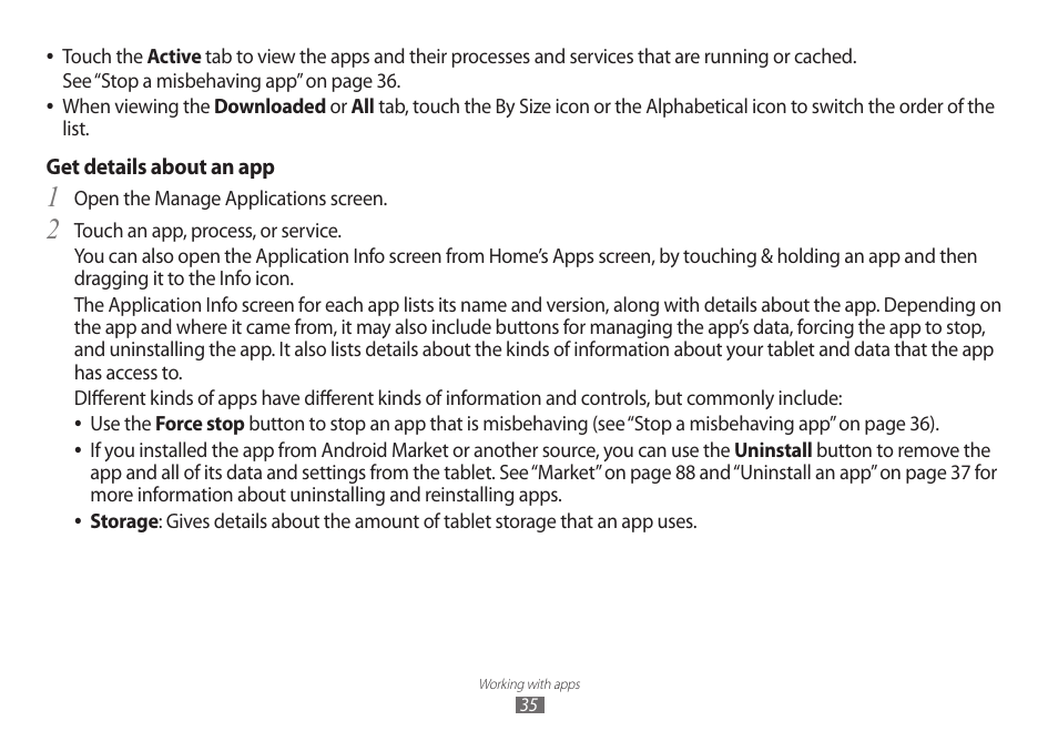 Samsung GT-P7100 User Manual | Page 35 / 108