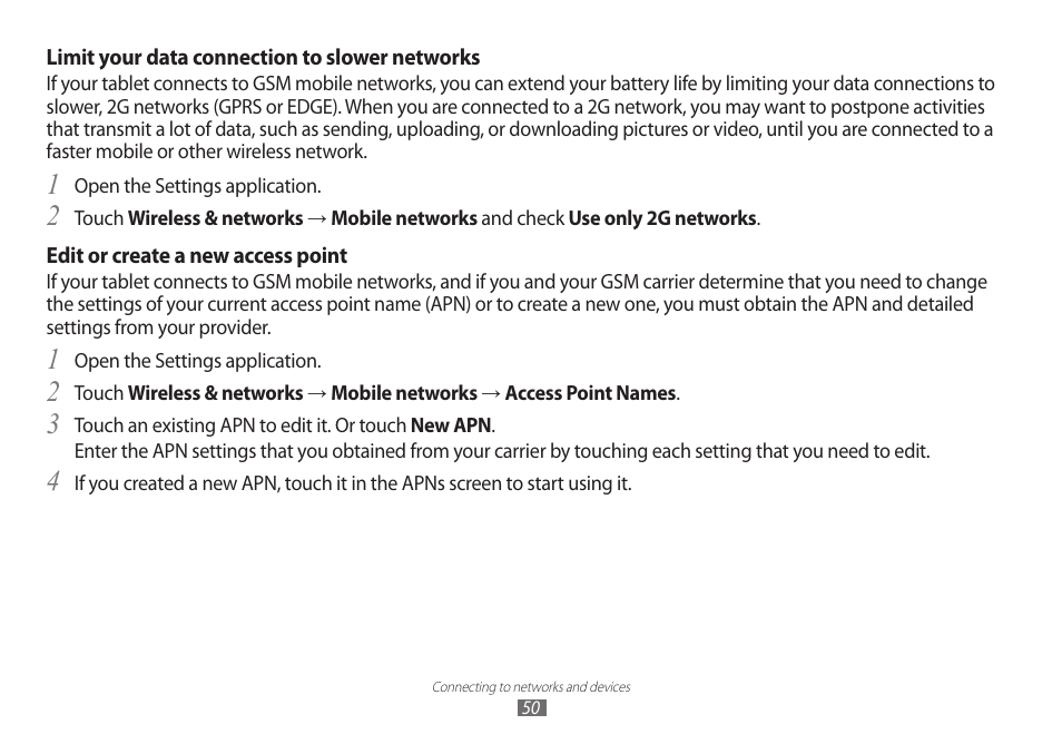 Samsung GT-P7100 User Manual | Page 50 / 108