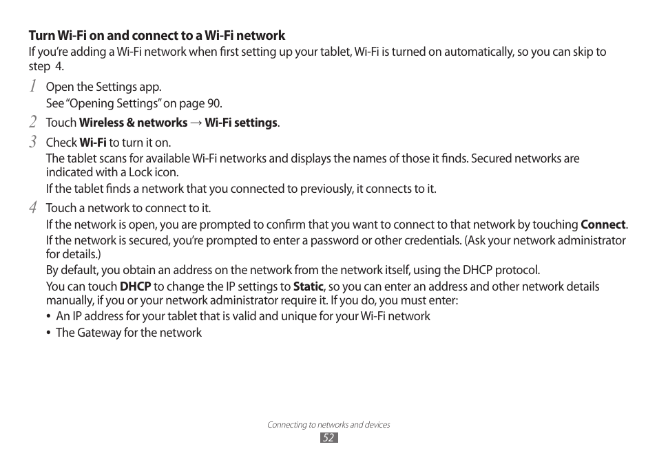 Samsung GT-P7100 User Manual | Page 52 / 108