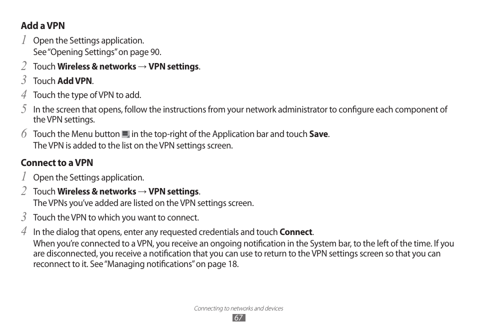 Samsung GT-P7100 User Manual | Page 67 / 108