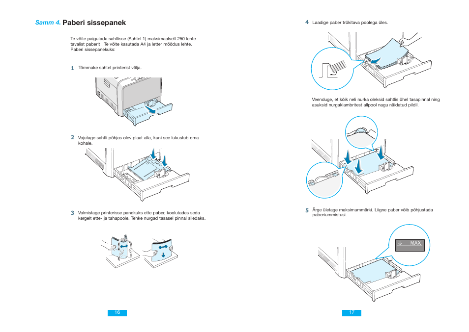 English, Paberi sissepanek | Samsung CLP 500N User Manual | Page 9 / 15