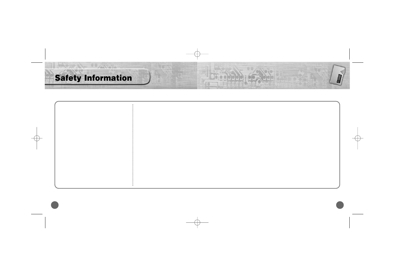Safety information | Samsung YP-700 User Manual | Page 41 / 44