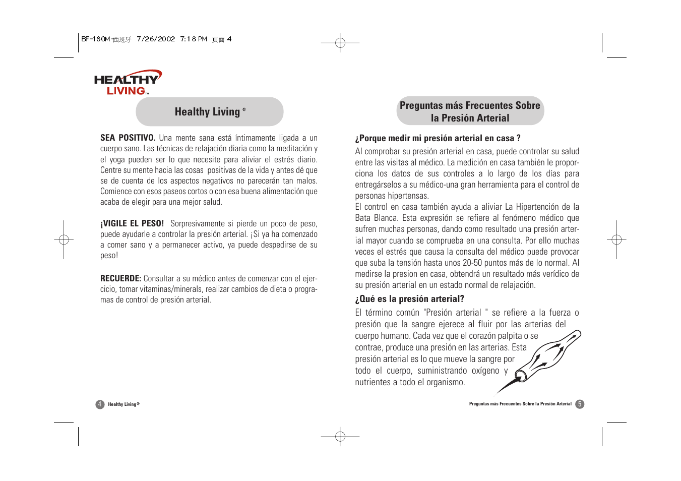 Healthy living | Samsung BF-180M User Manual | Page 19 / 32