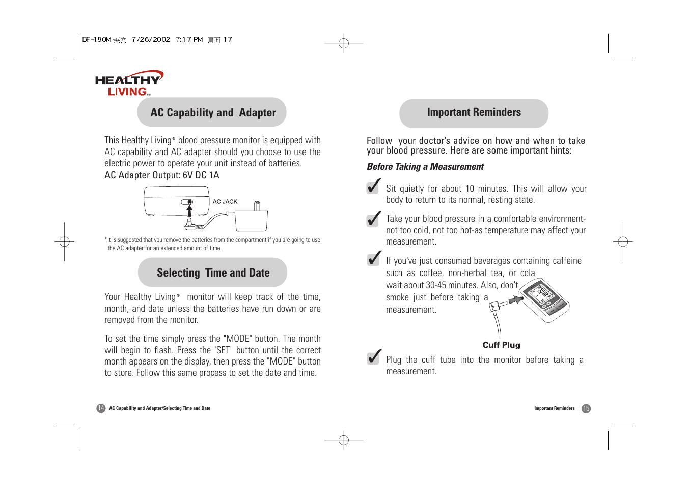 Samsung BF-180M User Manual | Page 9 / 32