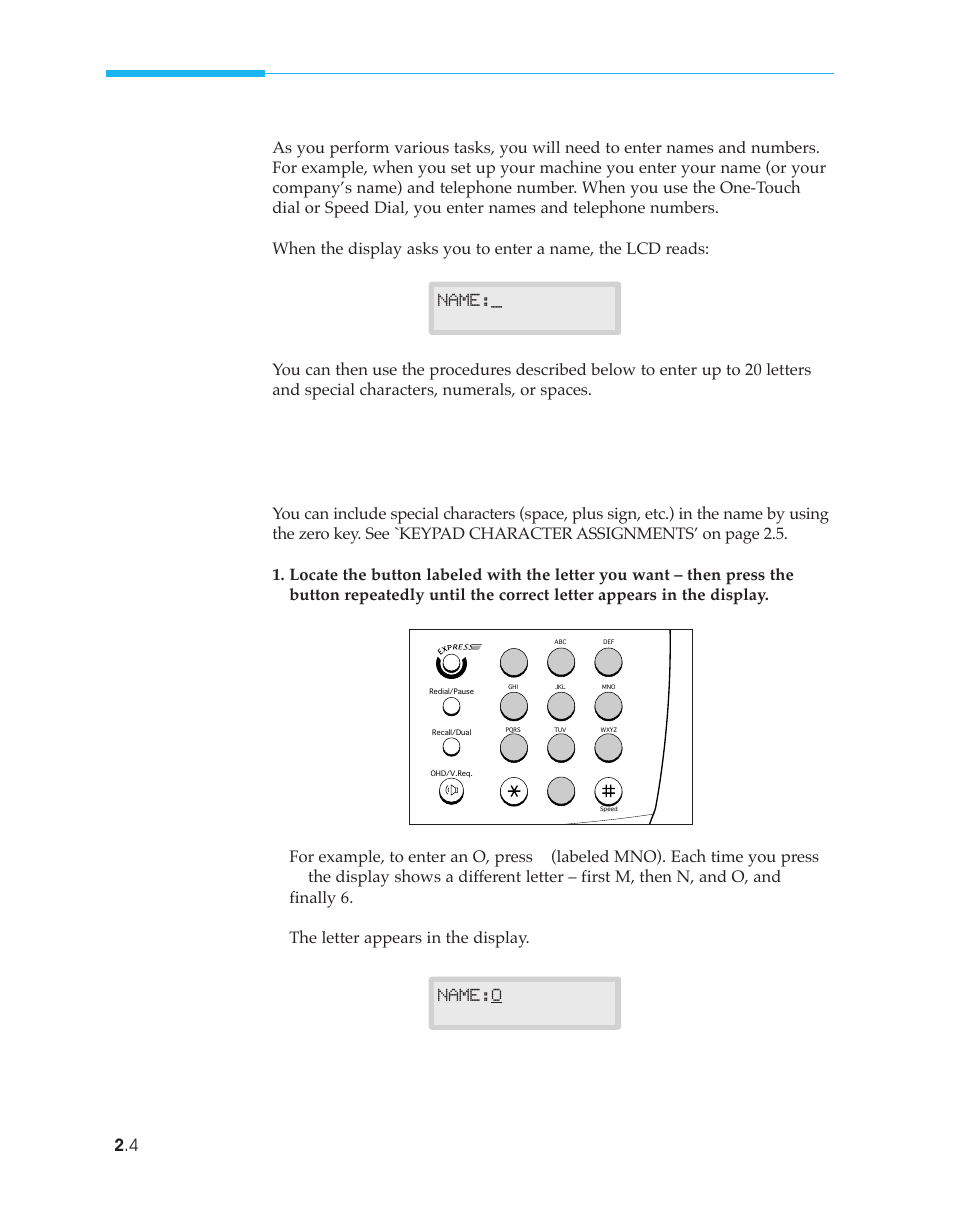 Number keypad | Samsung SF4500 User Manual | Page 27 / 93