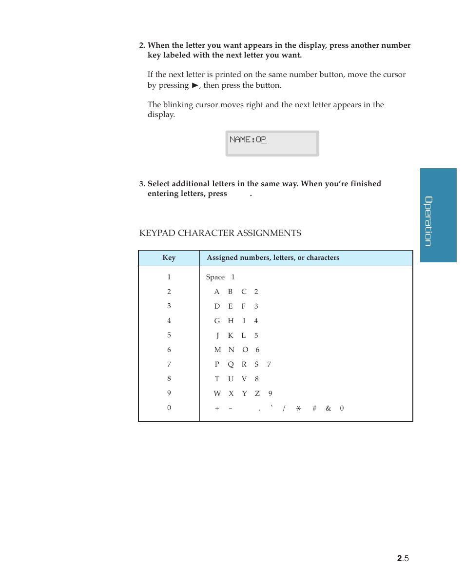 Operation | Samsung SF4500 User Manual | Page 28 / 93