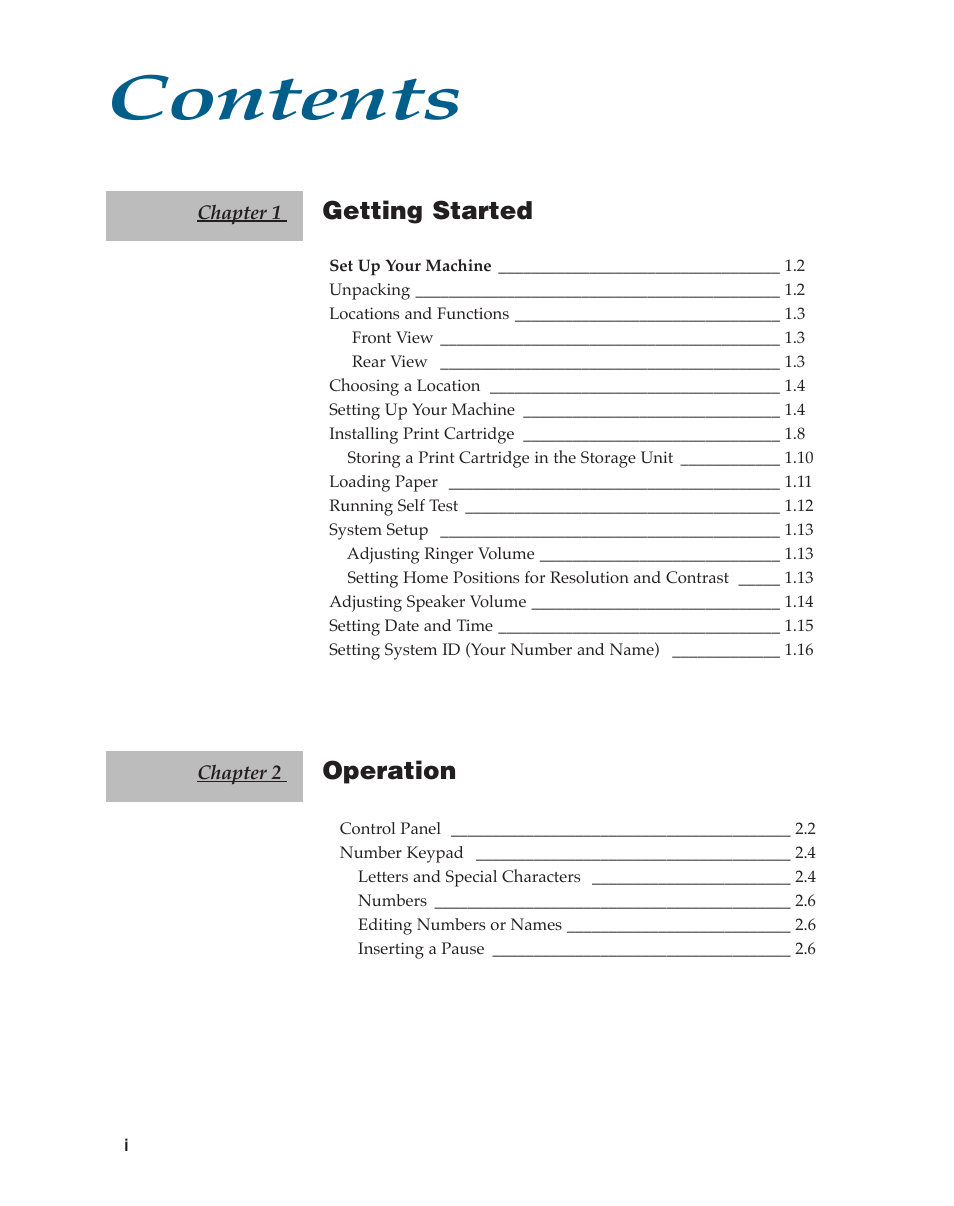 Samsung SF4500 User Manual | Page 4 / 93