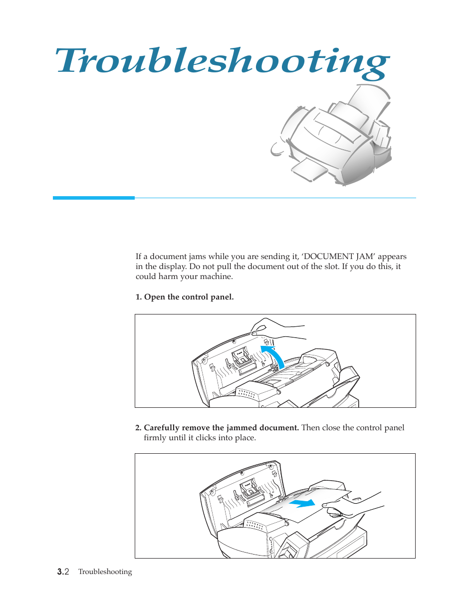 Troubleshooting | Samsung SF4500 User Manual | Page 64 / 93