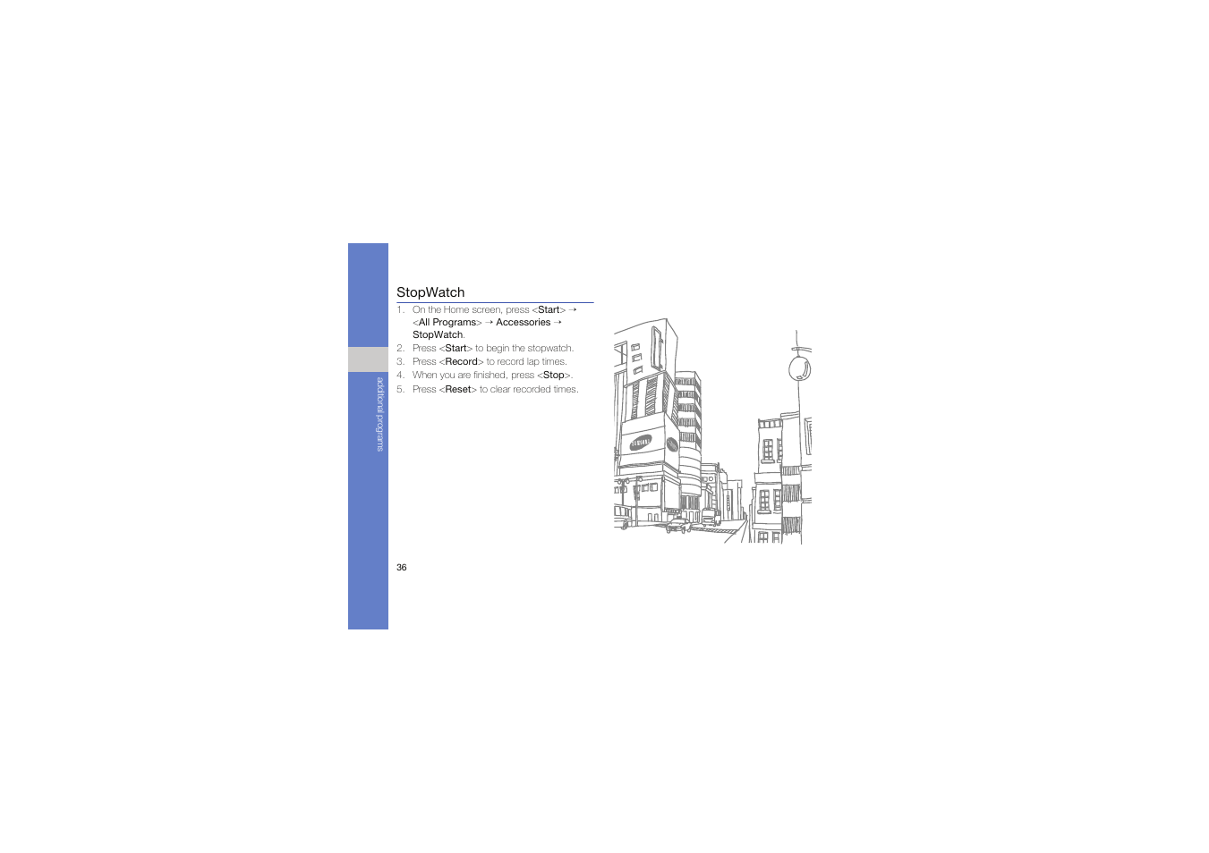 Stopwatch | Samsung C6625 User Manual | Page 41 / 66