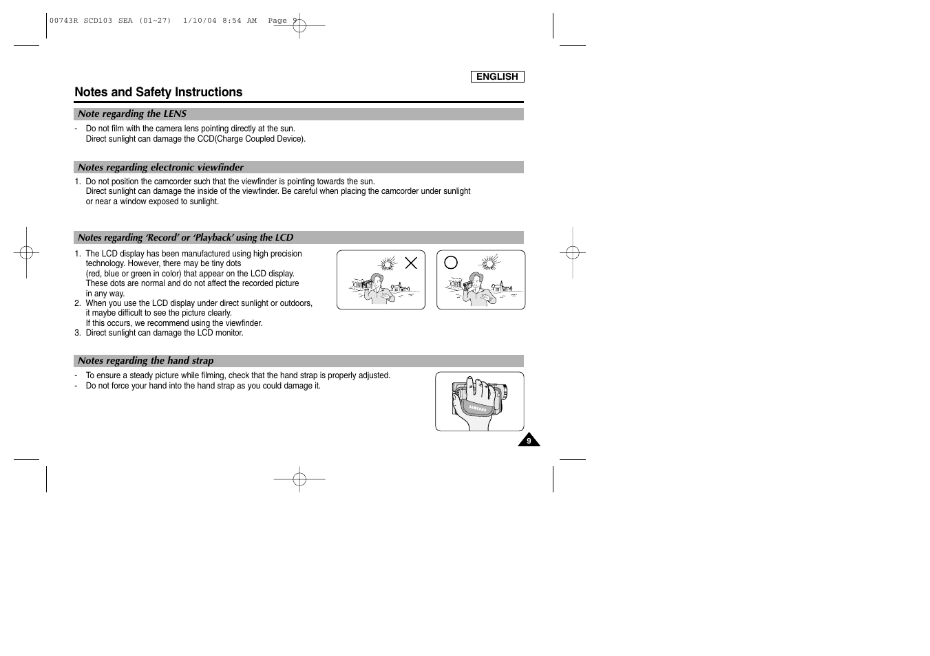 Samsung SCD103/215 User Manual | Page 13 / 112