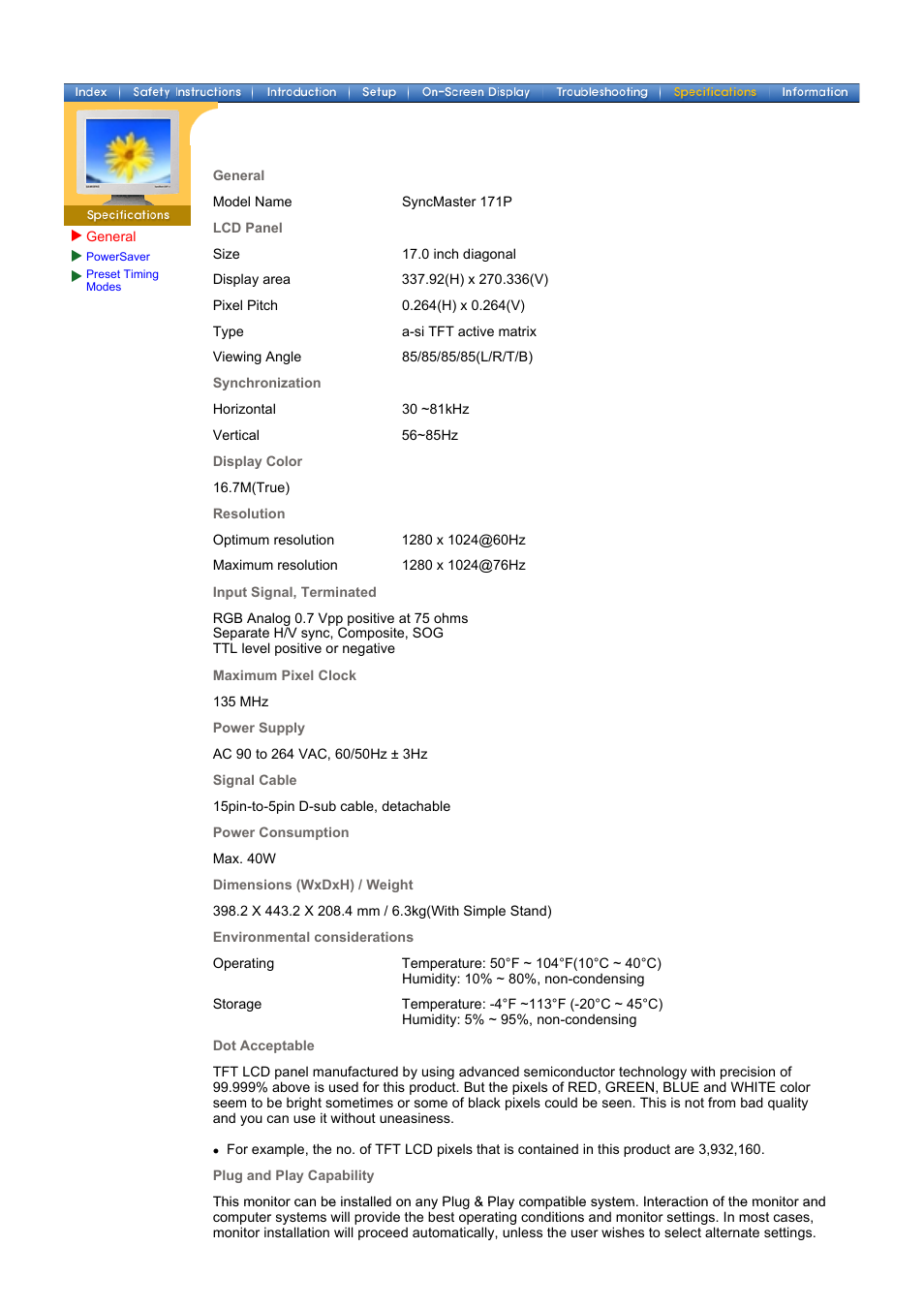 Samsung 151P User Manual | Page 37 / 51