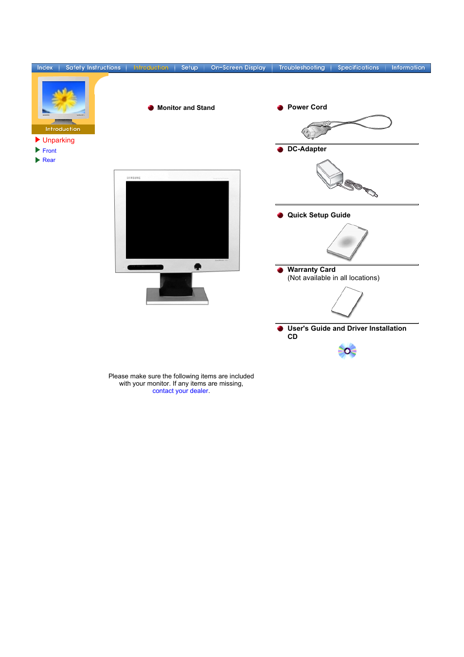 Samsung 151P User Manual | Page 8 / 51
