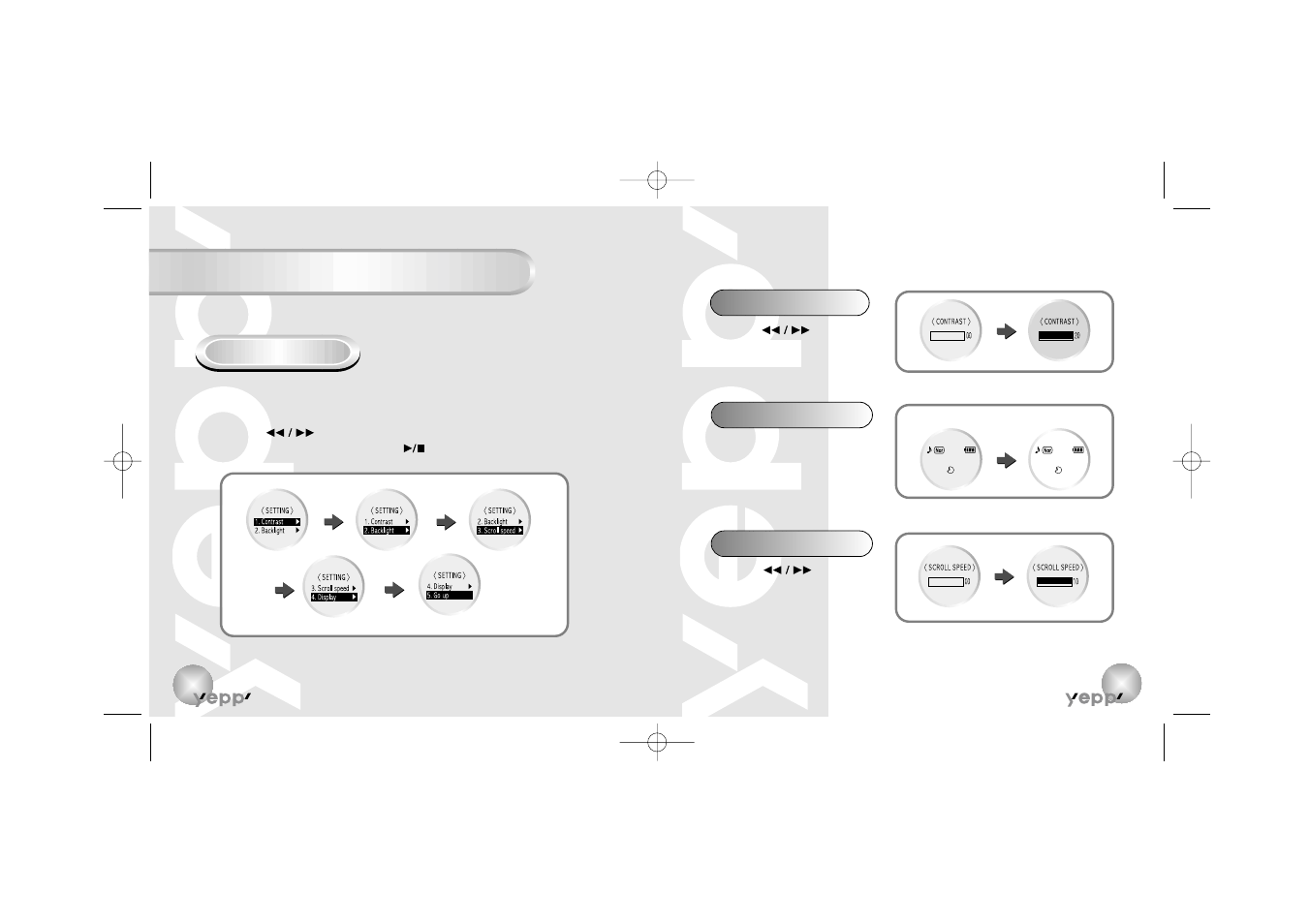 Customizing options | Samsung YP-90S User Manual | Page 12 / 34