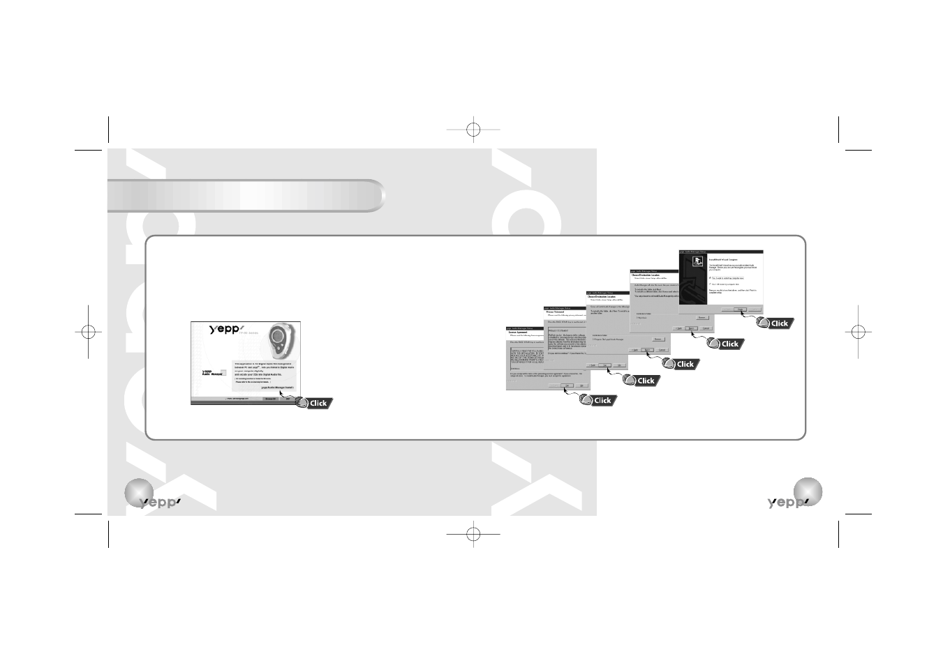 Connection to computer, Installing software (pc) | Samsung YP-90S User Manual | Page 14 / 34
