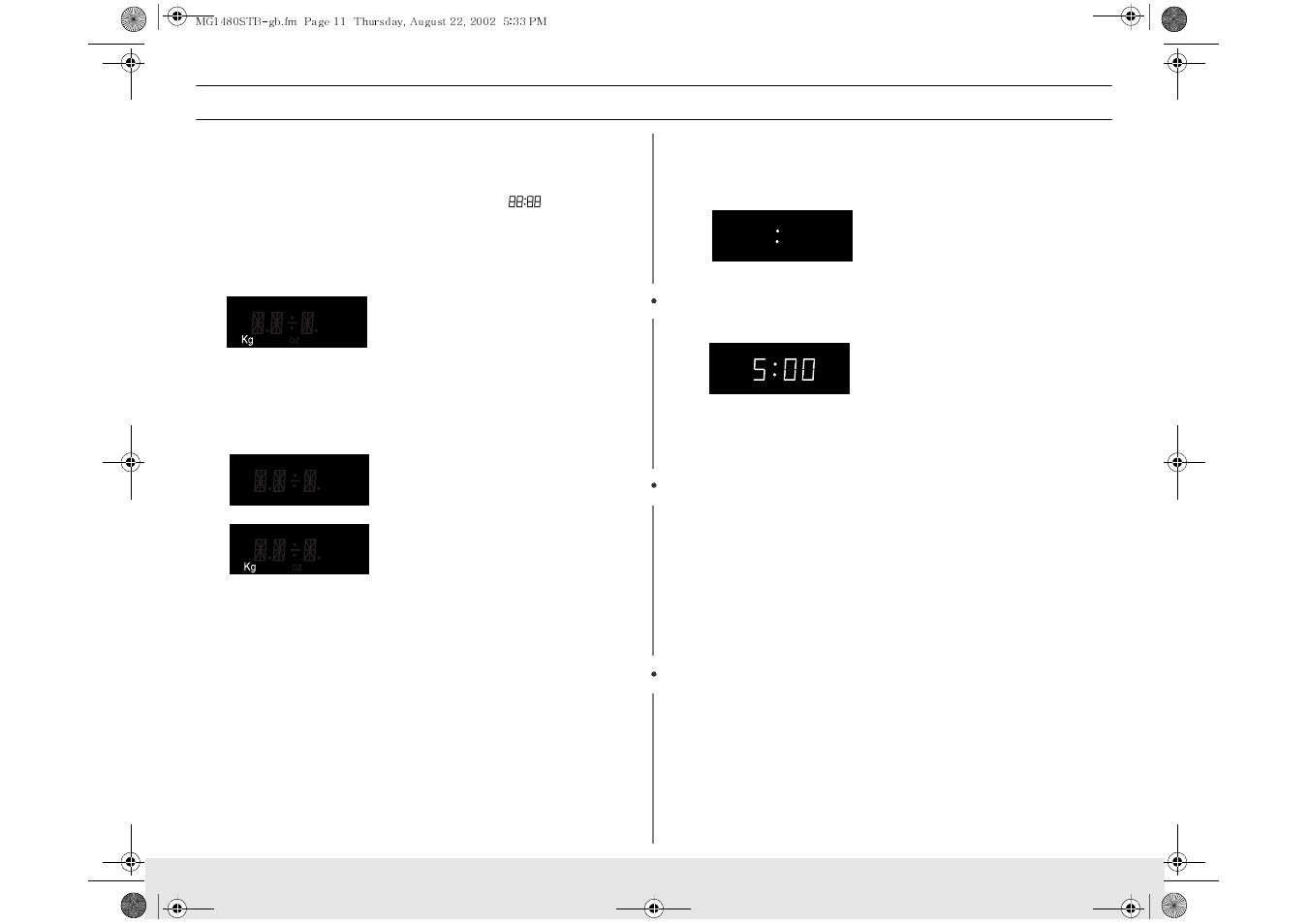 Operation | Samsung MG1480STB User Manual | Page 11 / 28