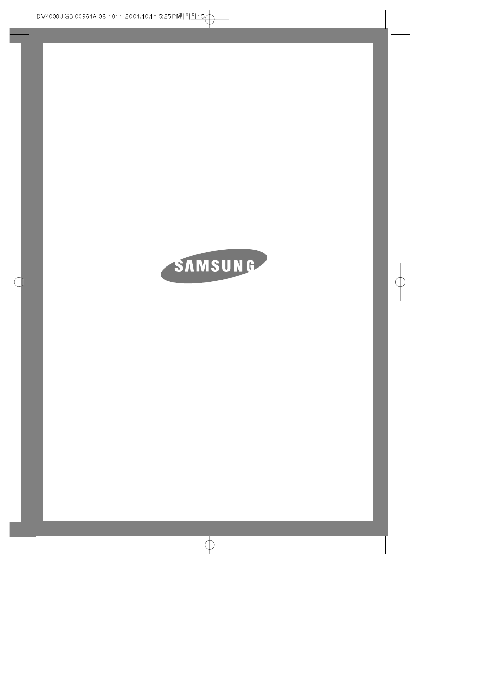 Samsung DV4006 User Manual | Page 15 / 15
