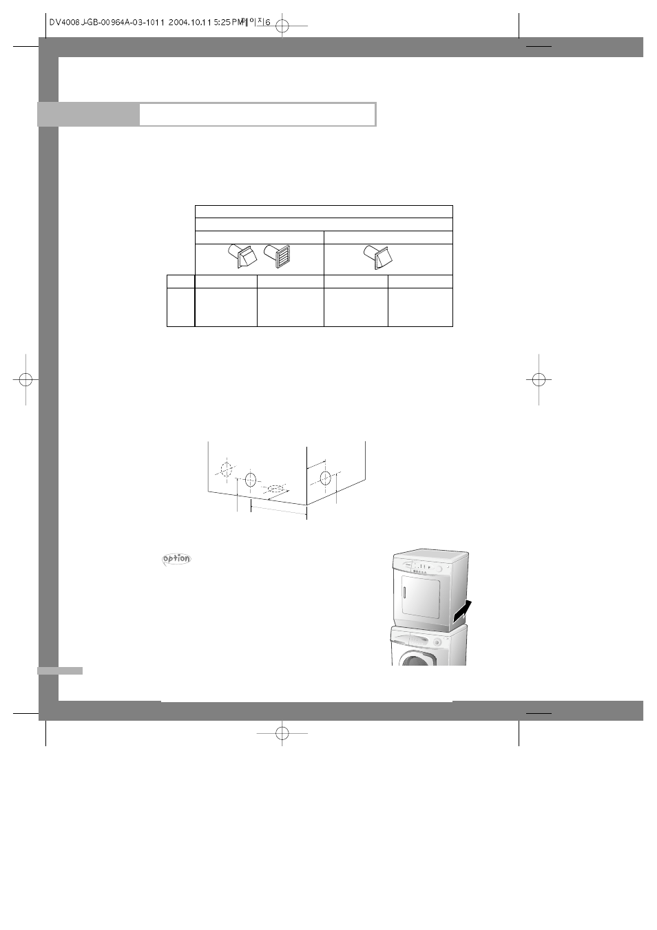 Exhaust directions, Specialaccessory, Installation instructions | Exhaust length calculation, Special accessory | Samsung DV4006 User Manual | Page 6 / 15