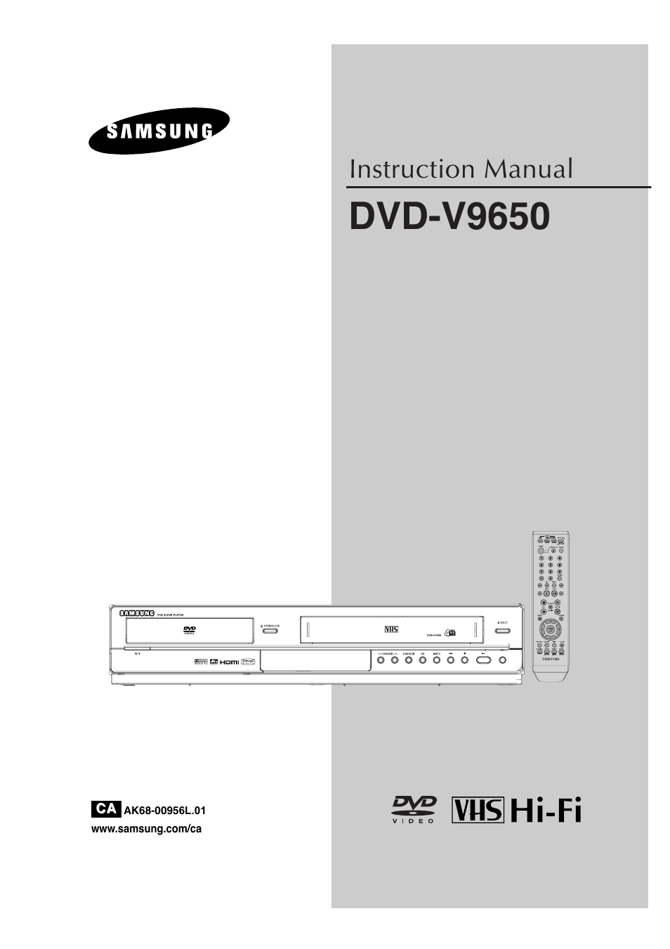 Samsung AK68-00956L/01 User Manual | 95 pages