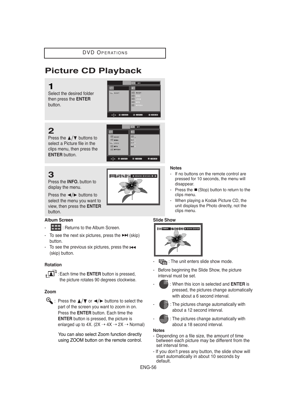 Picture cd playback | Samsung AK68-00956L/01 User Manual | Page 56 / 95