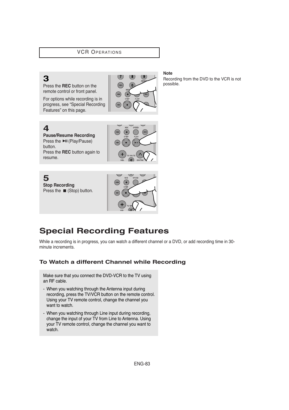 Special recording features | Samsung AK68-00956L/01 User Manual | Page 83 / 95