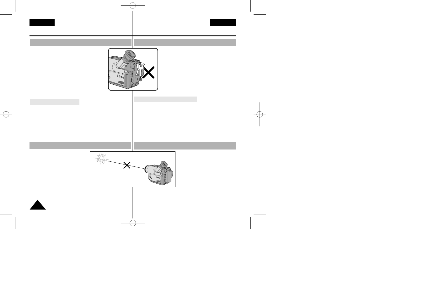 Avisos e instrucciones de seguridad | Samsung VP-W80 User Manual | Page 4 / 64