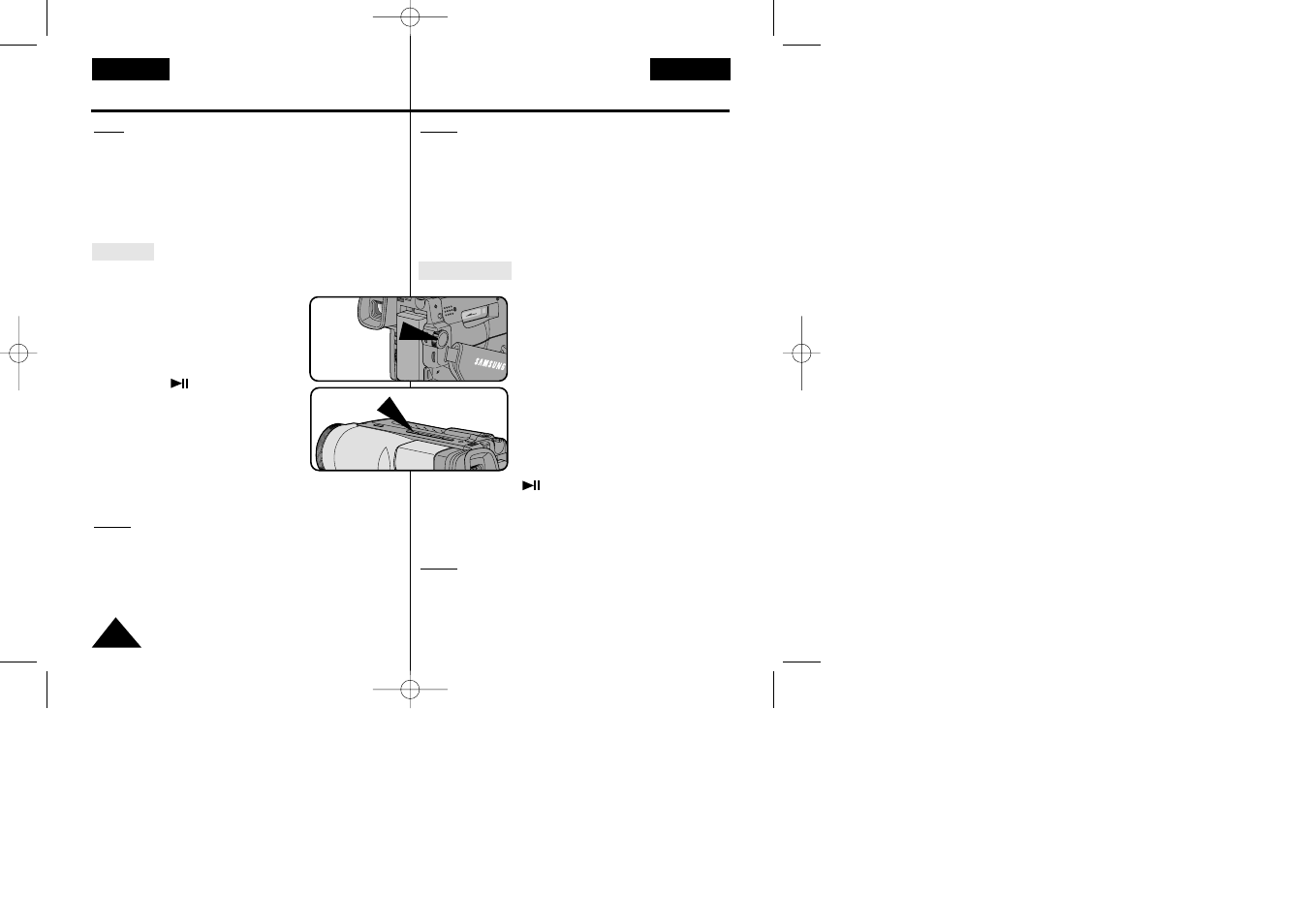 Playing back the tape reproducir una cinta | Samsung VP-W80 User Manual | Page 52 / 64