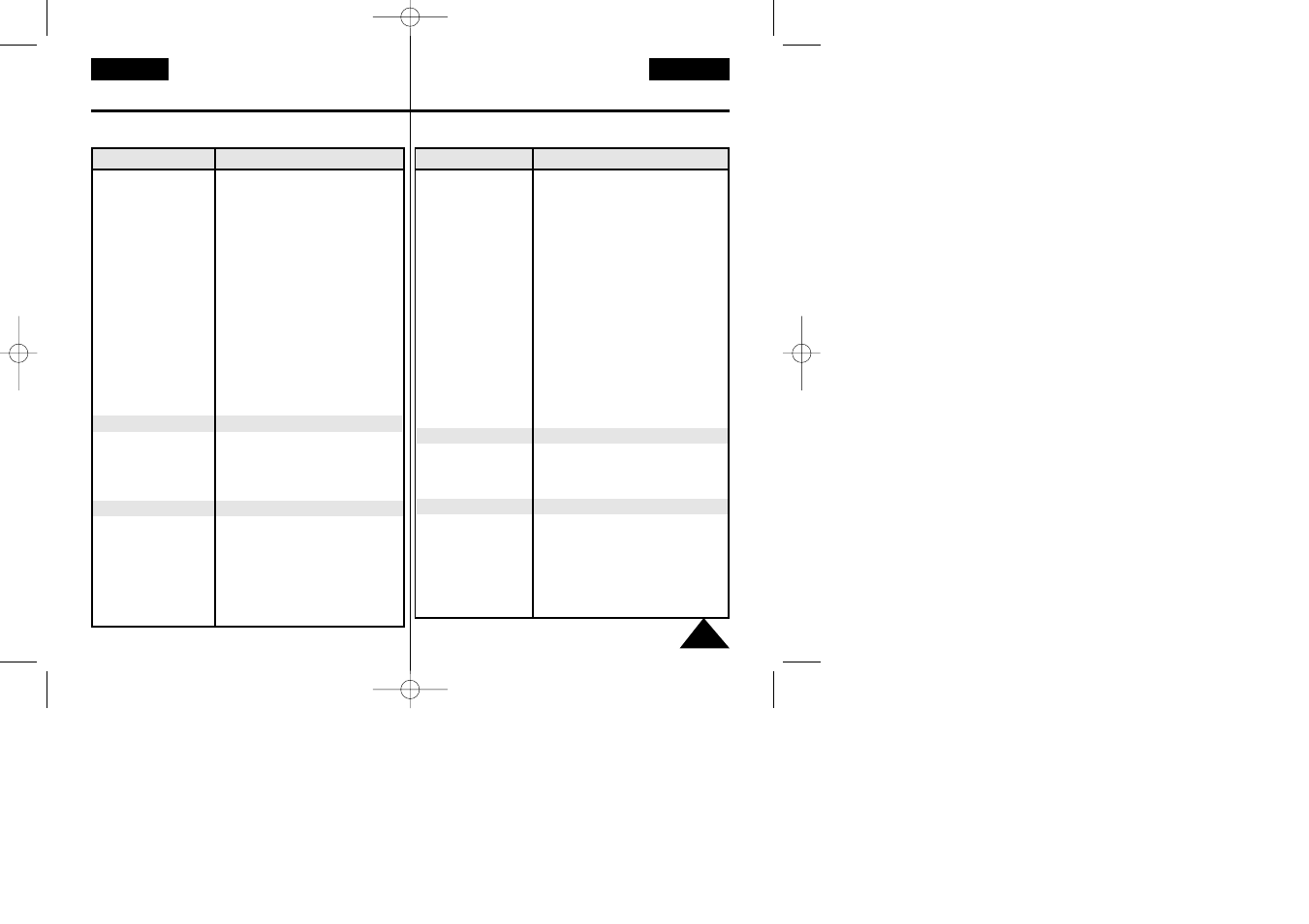 Specifications especificaciones | Samsung VP-W80 User Manual | Page 61 / 64