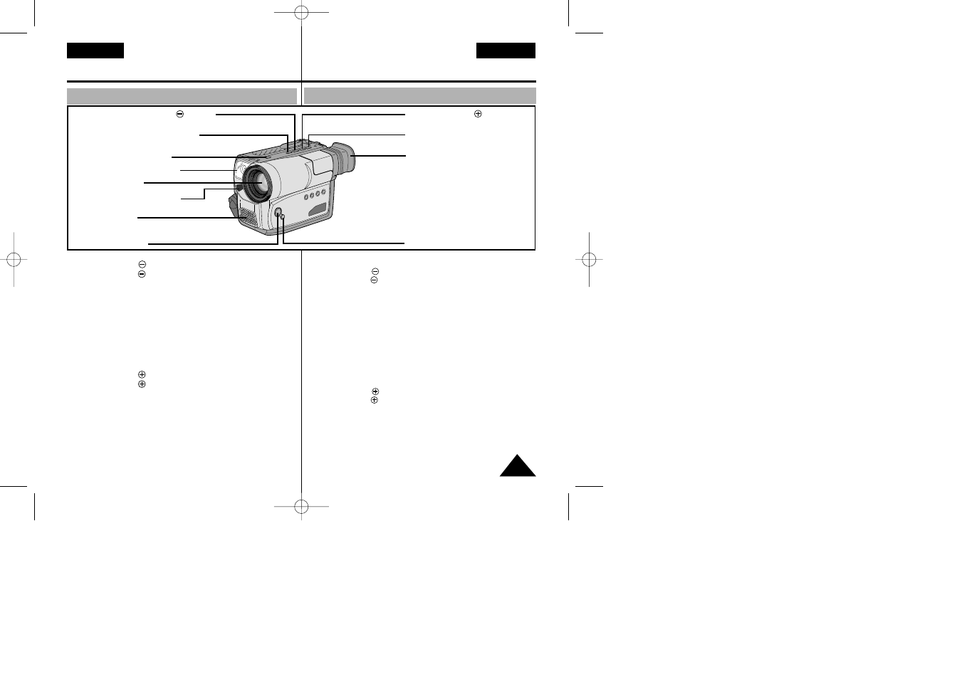 Conozca su videocámara, Getting to know your camcorder | Samsung VP-W80 User Manual | Page 9 / 64